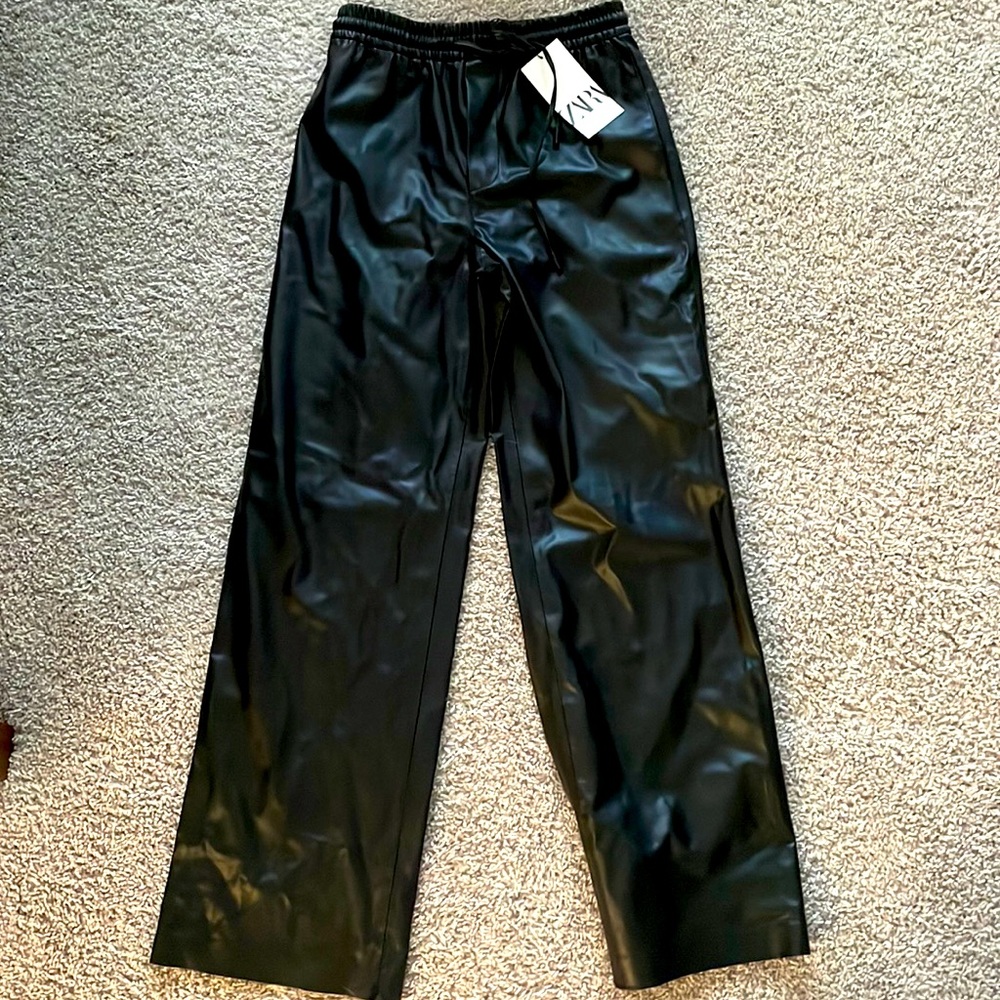 Zara pleather pants